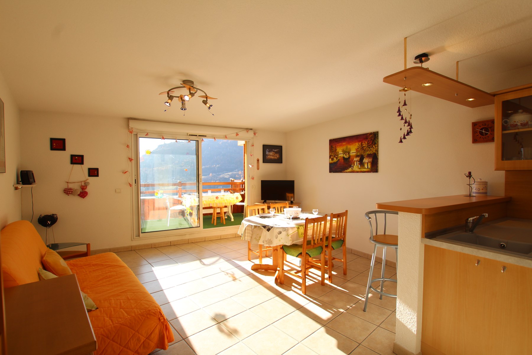 Appartement 2 pièces cabine 4 personnes - Appartement Les Balcons Des Airelles BRI630-0202 - Serre Chevalier 1200 - Briançon