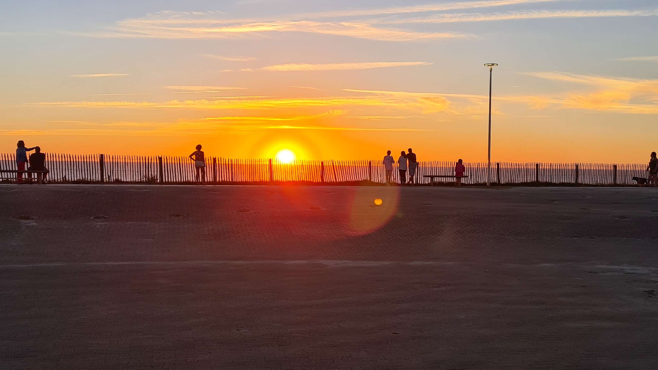 le coucher de soleil