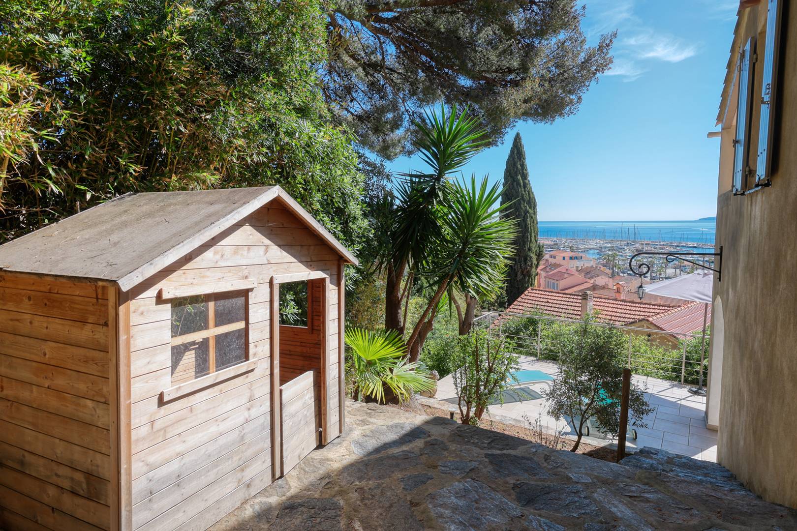 VILLA Le Lavandou - Pleine vue mer, port et îles - Tout à pieds - Clim