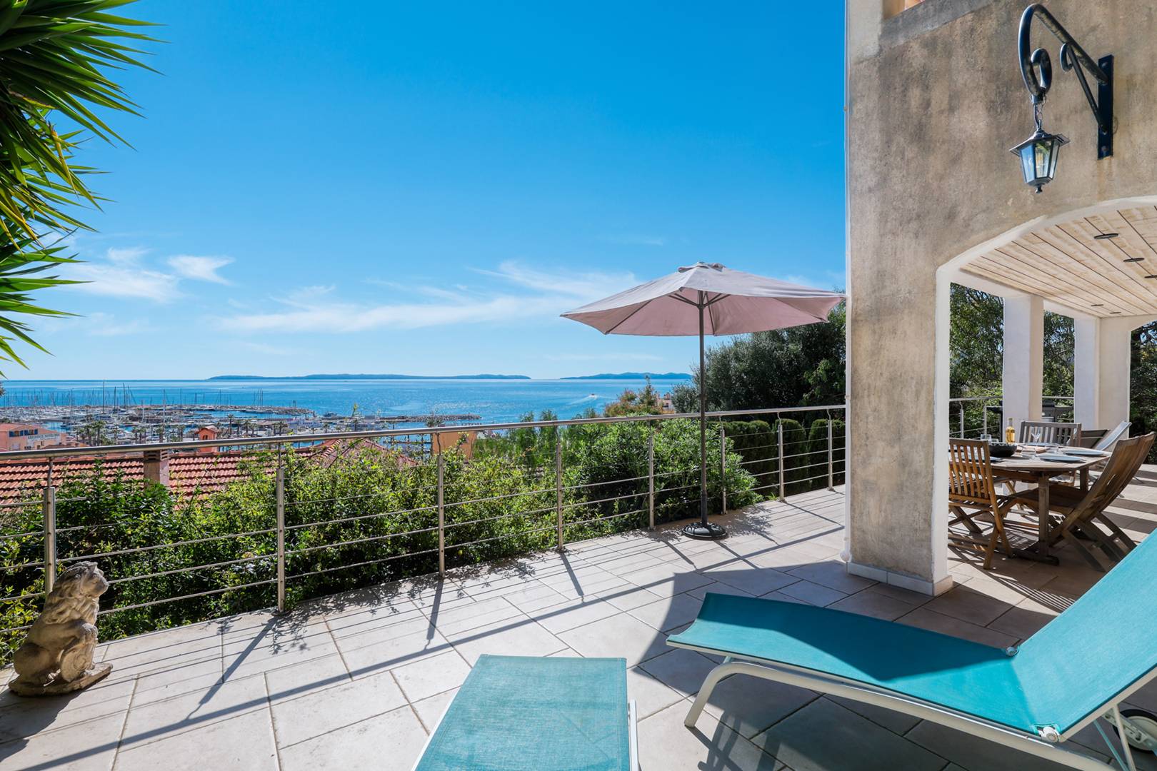 VILLA Le Lavandou - Pleine vue mer, port et îles - Tout à pieds - Clim