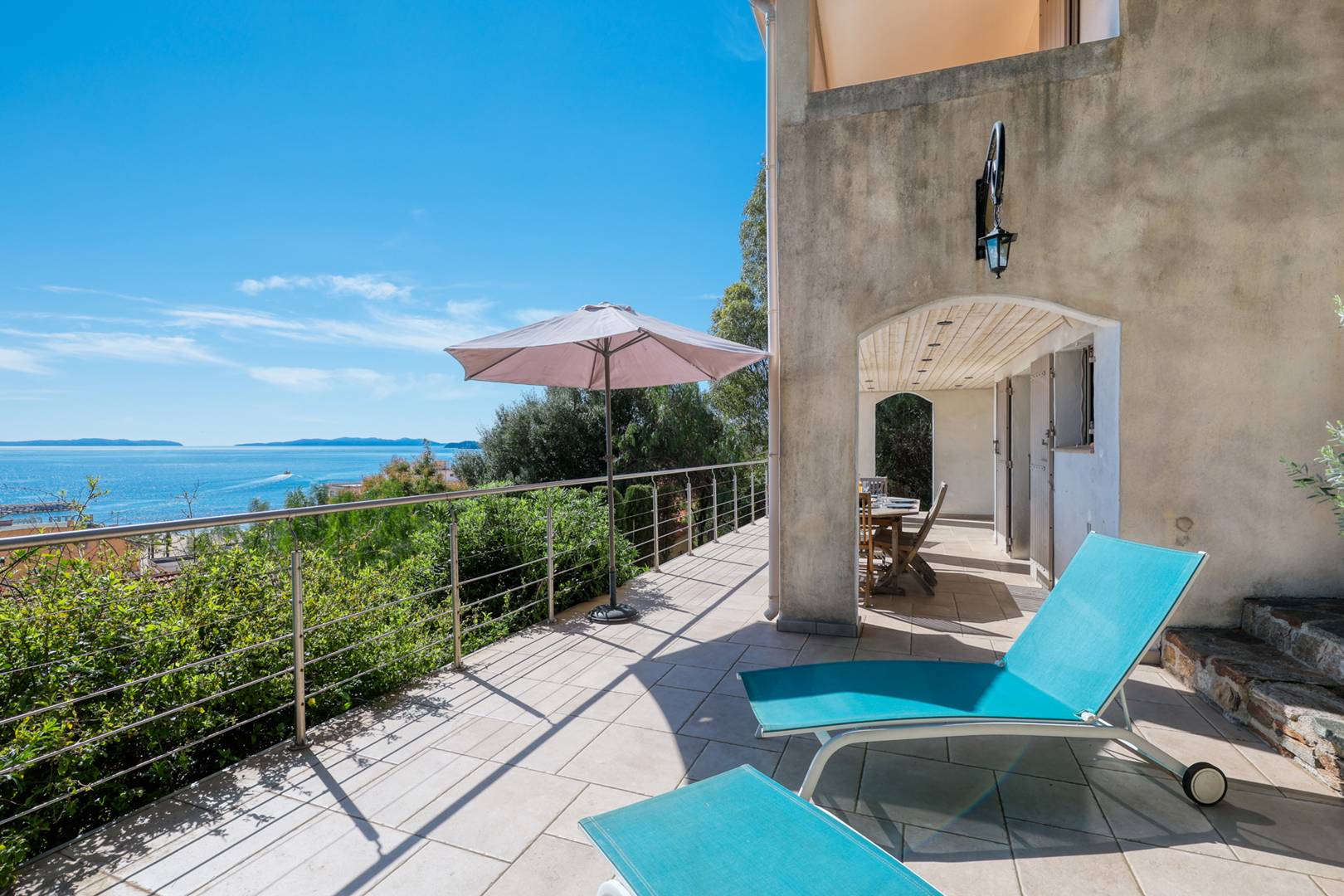 VILLA Le Lavandou - Pleine vue mer, port et îles - Tout à pieds - Clim