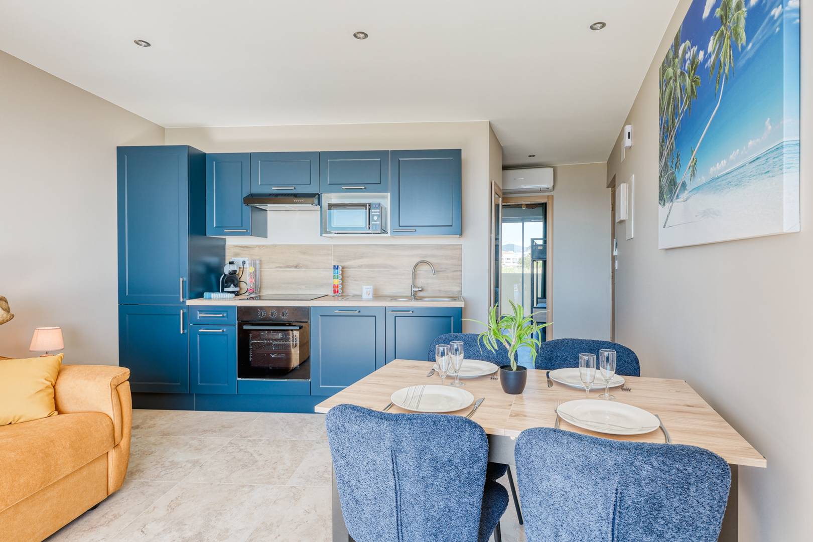 Le Bleu à perte de vue – T3 avec Terrasse & Plage directe