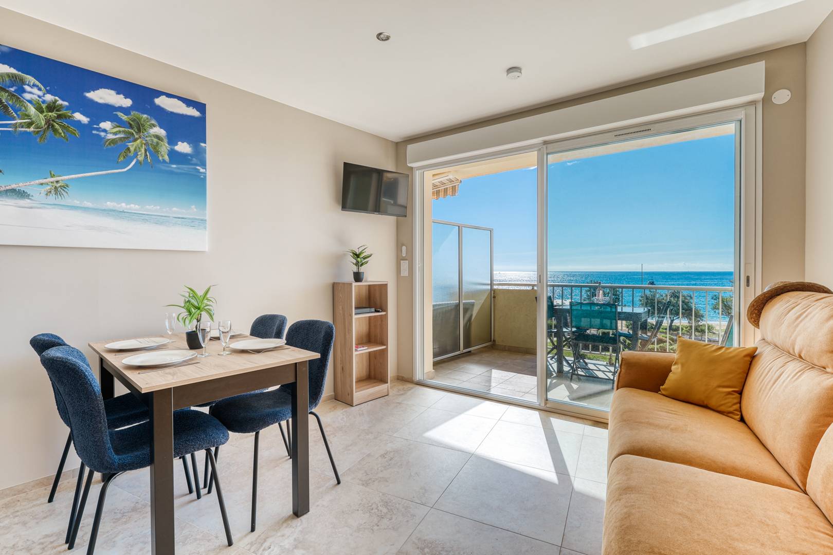 Le Bleu à perte de vue – T3 avec Terrasse & Plage directe