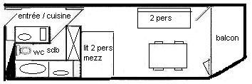Studio 3/4 pers - AIME 2000 - PLAGNE AIME 2000 - ref C08A2 - 2