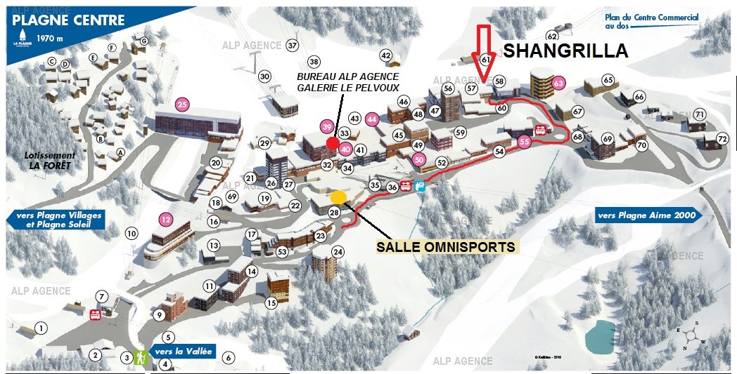 2 Pièces 5 pers - LE SHANGRILA -  025SH- PLAGNE CENTRE - ref 025SH - 15