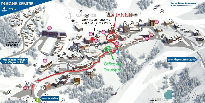 2 Room Apt 5 people - LE JANNU - 209JA - PLAGNE CENTRE - ref 209JA - 12