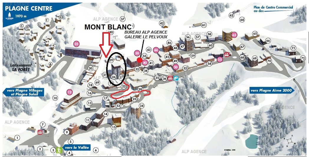 3 Pièces 6/7 pers - WIFI - LE MONT-BLANC 152MB - PLAGNE CENTRE - ref 152MB - 12