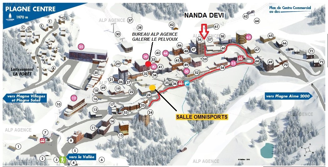 2 Pièces 5 pers  - LE NANDA DEVI - 105ND- PLAGNE CENTRE -wifi - ref 105ND - 11