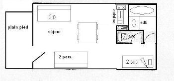 Studio cabin 3/4 people - LE SQUAW VALLEY - Plagne Villages - ref 014SQ - 2