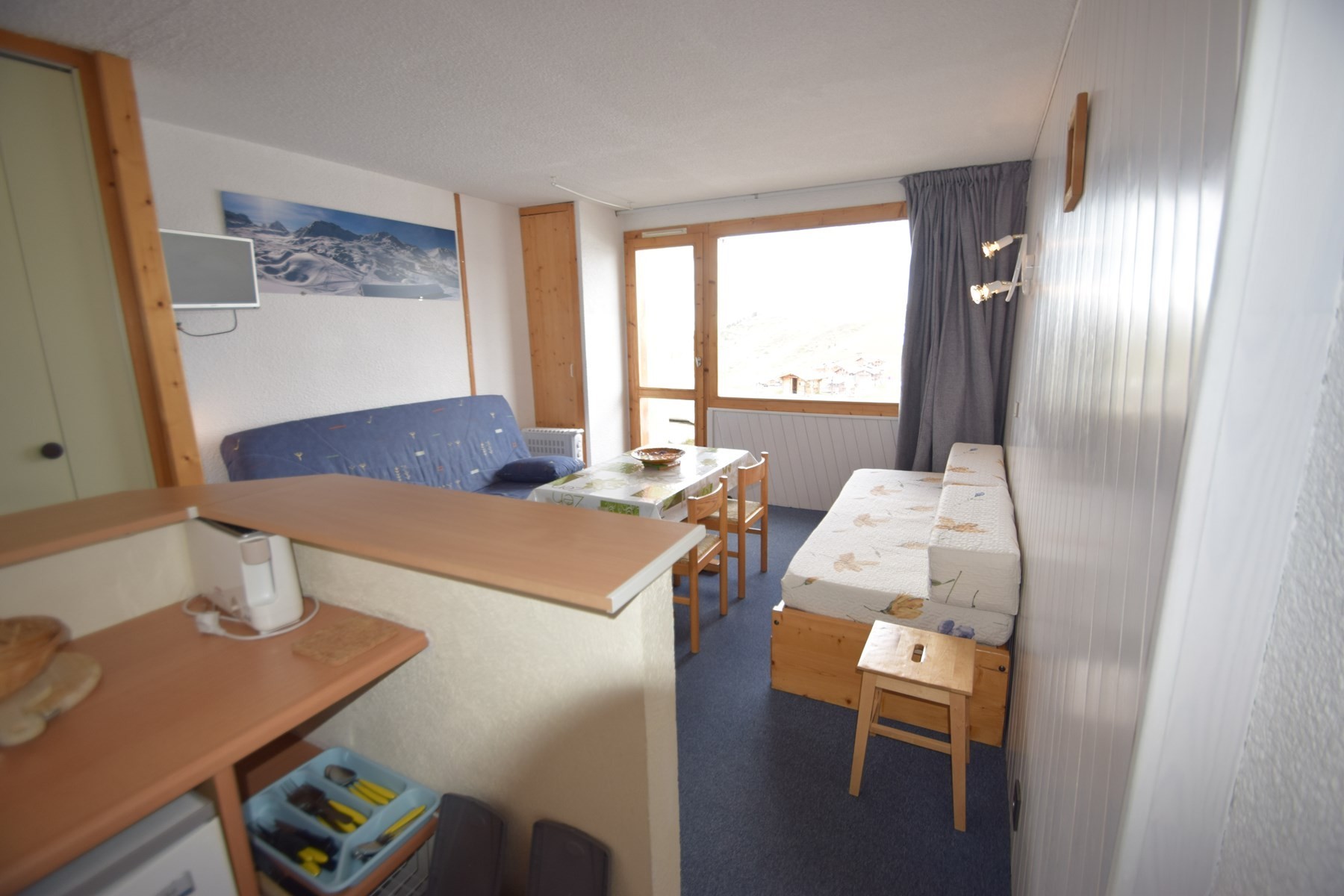 Studio cabin 3/4 people - LE SQUAW VALLEY - Plagne Villages - ref 014SQ - 3