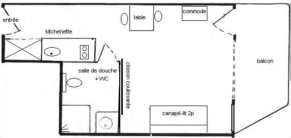 Studio 2 pers - LE FRANCE - PLAGNE CENTRE - ref 603FR - 2