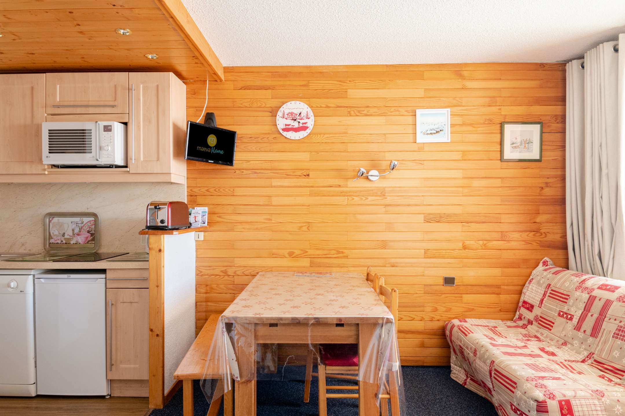 Studio divisible 4/5 pers - LE BELVEDERE - PLAGNE VILLAGES - ref 026BE - 2