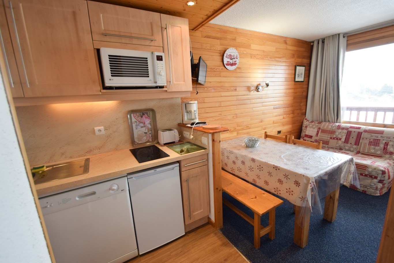Studio divisible 4/5 pers - LE BELVEDERE - PLAGNE VILLAGES - ref 026BE - 3