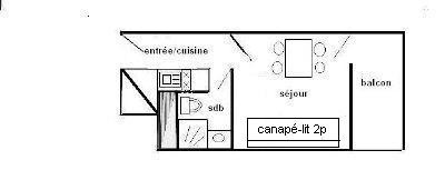 Studio 2 pers - LE FRANCE - PLAGNE CENTRE - ref 715FR - 2