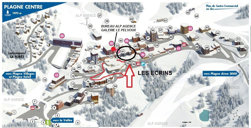 3 Room Apt 6/7 people - LES ECRINS - 206EC -PLAGNE CENTRE - ref 206EC - 13