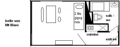 Studio 2 pers - LE FRANCE - PLAGNE CENTRE - ref 217FR - 2