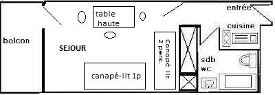 Studio 3 pers - LE FRANCE - PLAGNE CENTRE - ref 742FR - 9