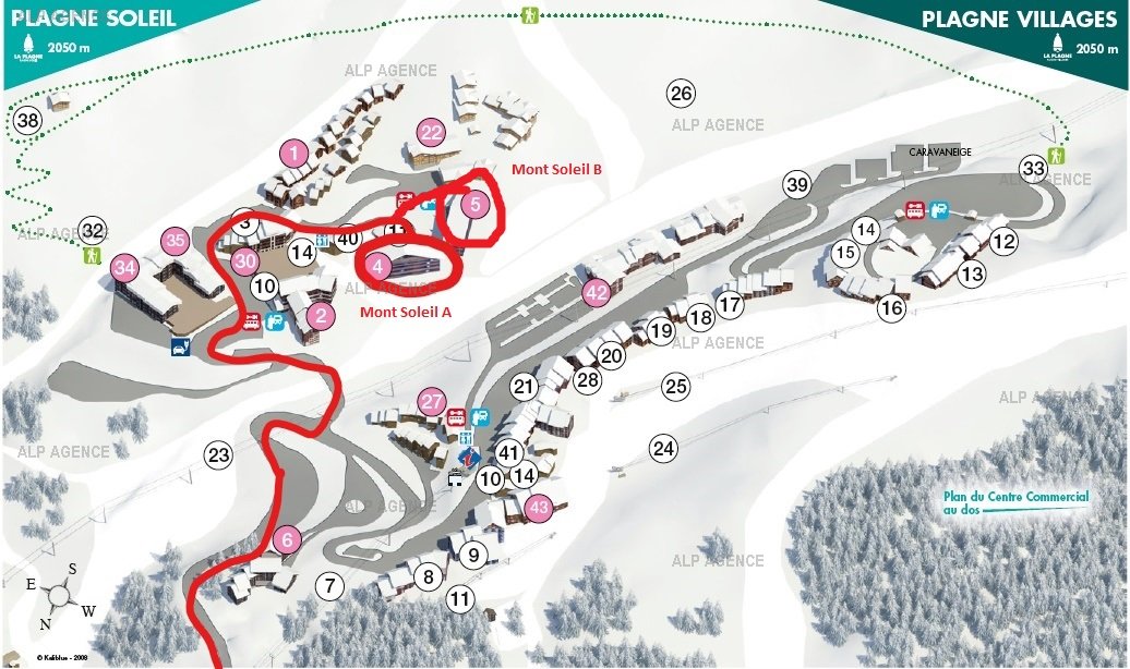 3 Romm 6 people - LE MONT SOLEIL A -001MSA- PLAGNE SOLEIL - ref 001MSA - 15