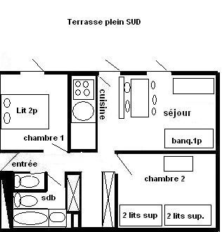 3 Rooms Apt  6 people - AIME 2000 - N31A2 - PLAGNE AIME 2000 - ref N31A2 - 8