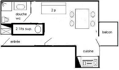 Studio 3/4 pers - LES HAMEAUX I PLAGNE VILLAGES - ref 263H1 - 2