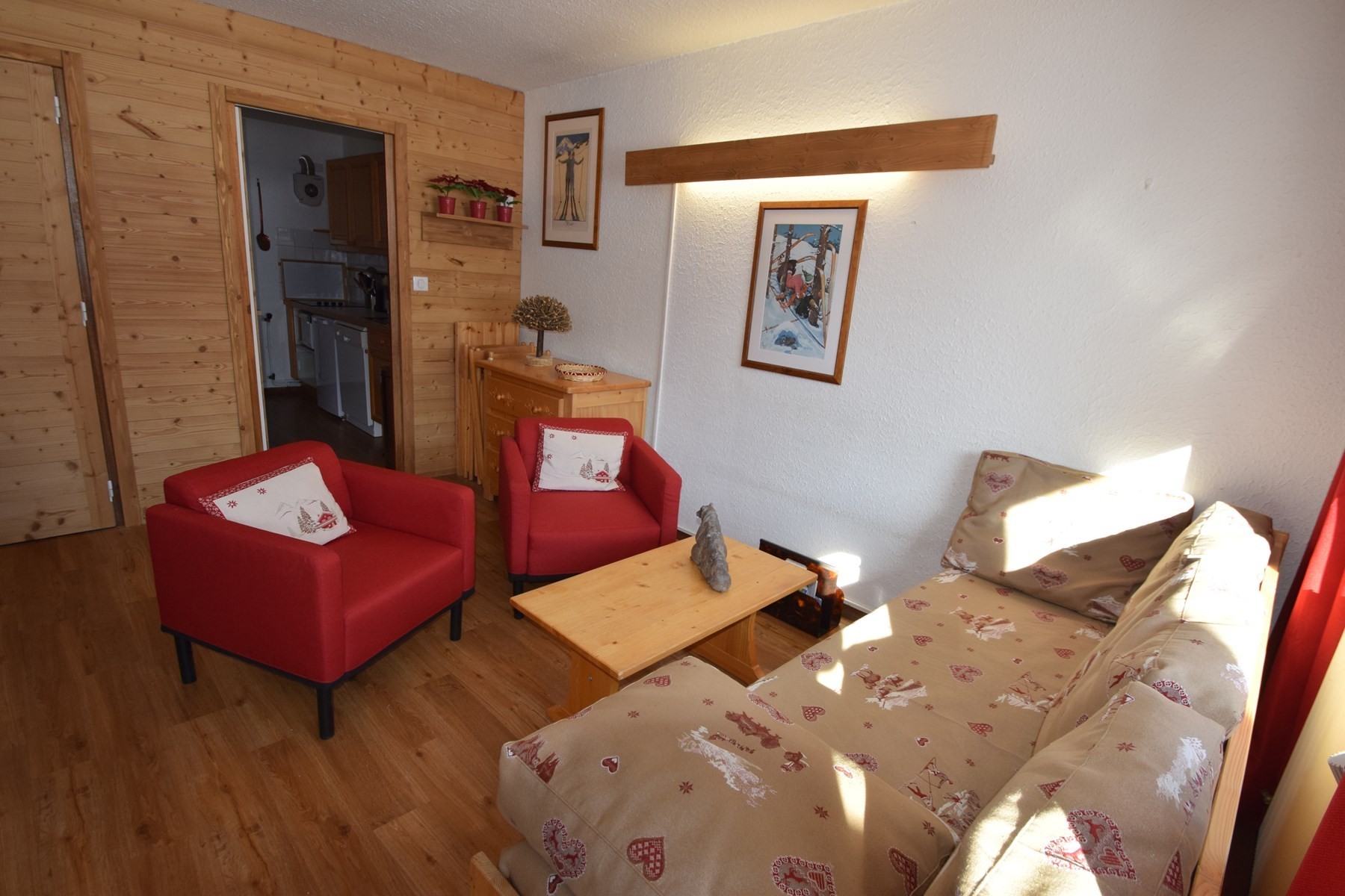 3 Room Apt 6/7 people - LE VERCORS - PLAGNE CENTRE - ref 104VR - 4