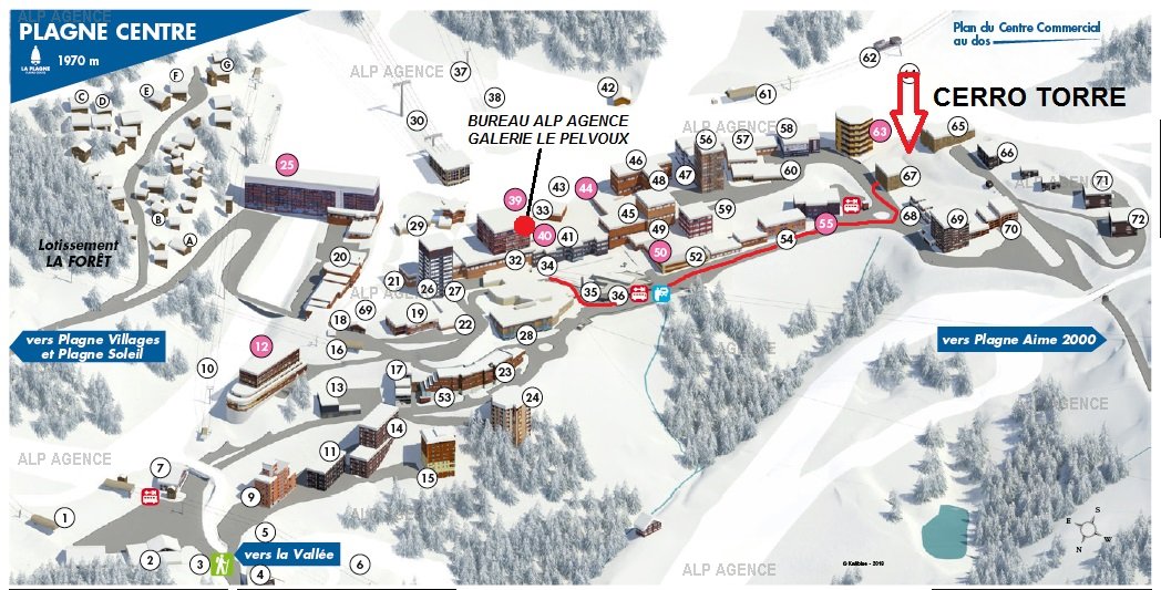 2/3 Pièces 6/7 pers - LE CERRO TORRE - 036CT - PLAGNE CENTRE - ref 036CT - 8