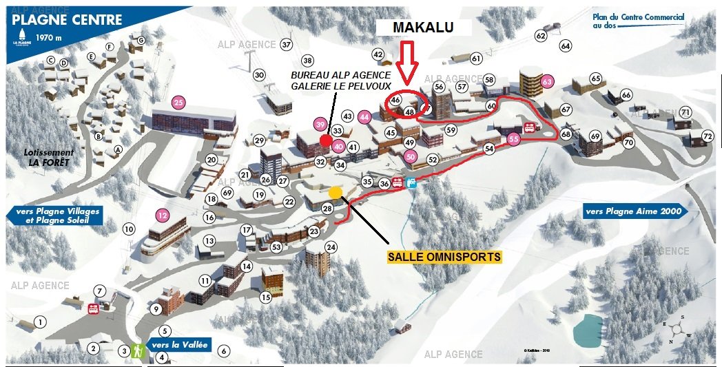 Apt 8/9 people - LE MAKALU - 034MA- Plagne Centre - WIFI - ref 034MA - 14