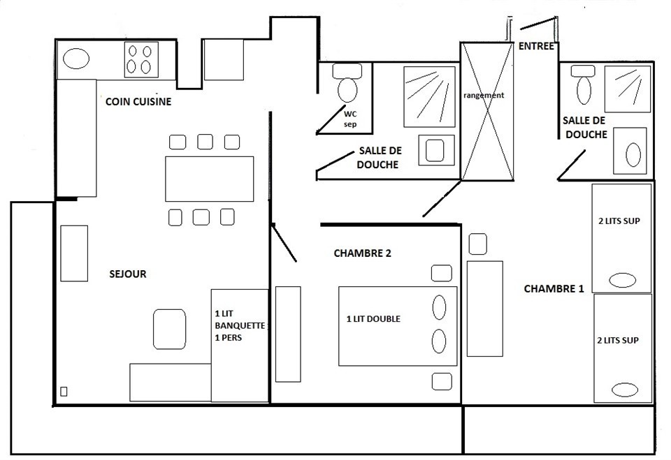 3 Pièces 6/7 pers - WIFI - ACONCAGUA - PLAGNE CENTRE - ref 702AC - 2