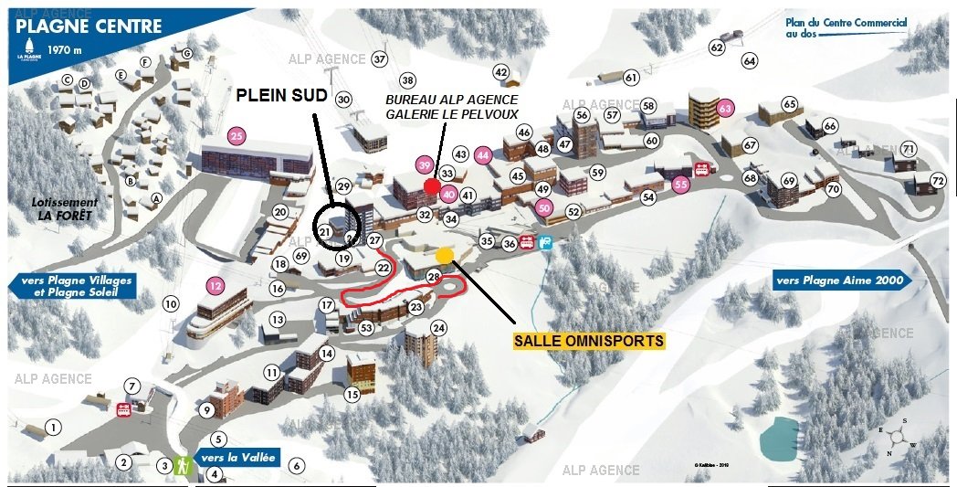 2 room apt in Plein Sud Residence - 028PL -Plagne Centre - ref 028PL - 12