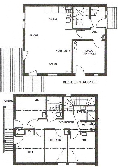Chalet 8/10 pers - LES ALPAGES - PLAGNE SOLEIL - WIFI - ref C6ALP - 2