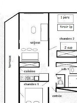 3 Rooms Apt 6 pers - AIME 2000 - Q35A2 - PLAGNE AIME 2000 - ref Q35A2 - 15