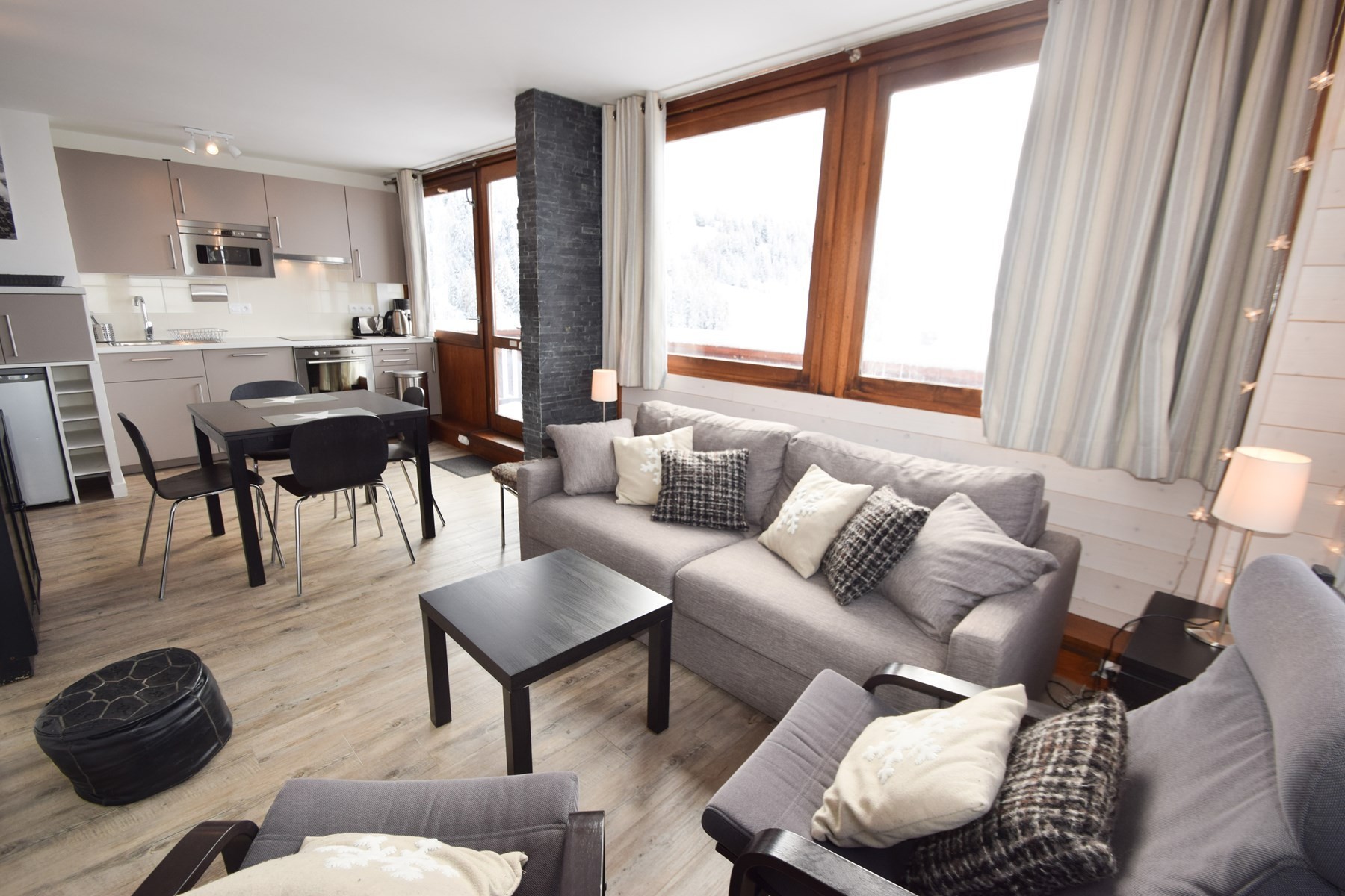 2 Pièces 5 pers - WIFI - LE MONT-BLANC - PLAGNE CENTRE - ref 151MB - 5