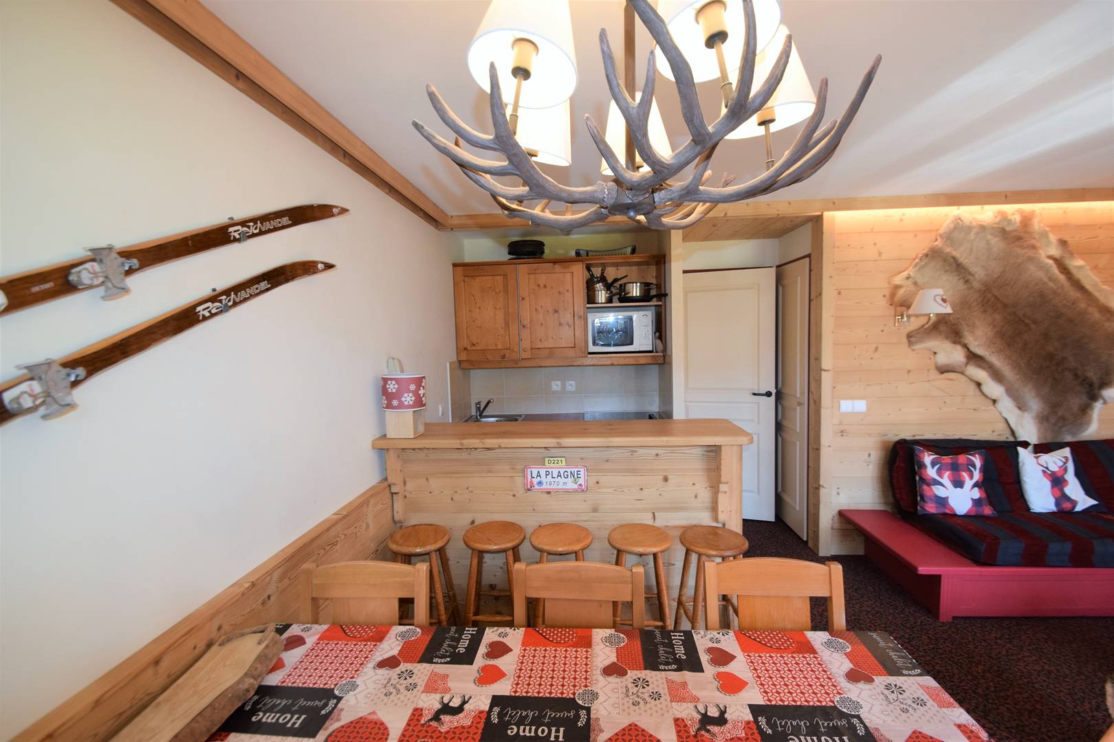 3 PIECES 6 pers balcon sud, sur pistes - PLAGNE SOLEIL - ref 102MSA - 2