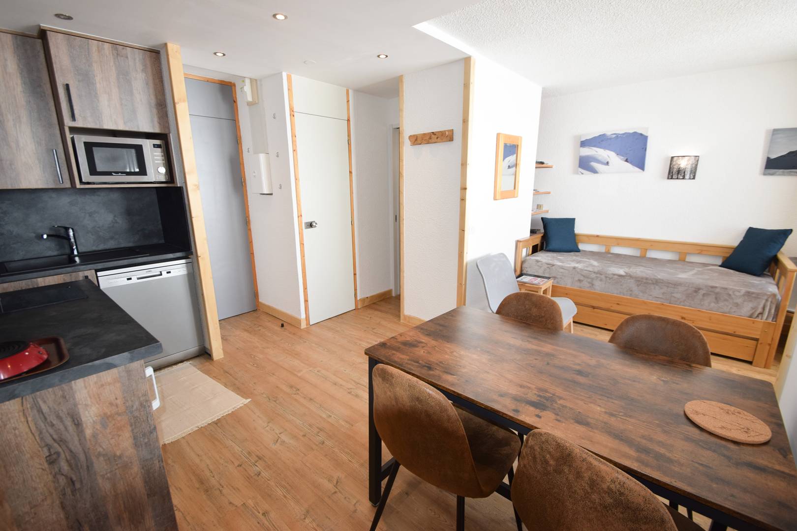 Studio + cabine 4/5 pers - LE SQUAW VALLEY - 042SQ -PLAGNE VILLAGES - ref 042SQ - 2