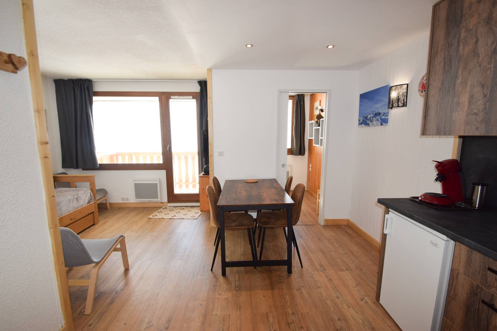 Studio + cabine 4/5 pers - LE SQUAW VALLEY - 042SQ -PLAGNE VILLAGES - ref 042SQ - 4