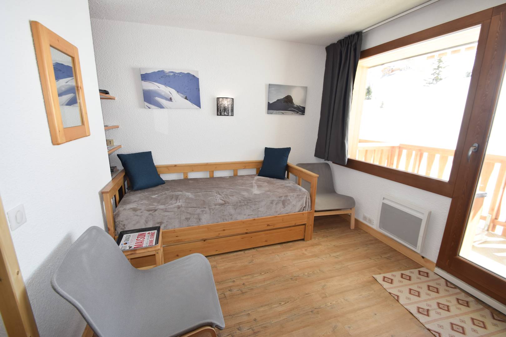 Studio + cabine 4/5 pers - LE SQUAW VALLEY - 042SQ -PLAGNE VILLAGES - ref 042SQ - 6