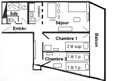 3 Rooms Apt 6 people - AIME 2000 - PLAGNE AIME 2000 - ref C125A2 - 2
