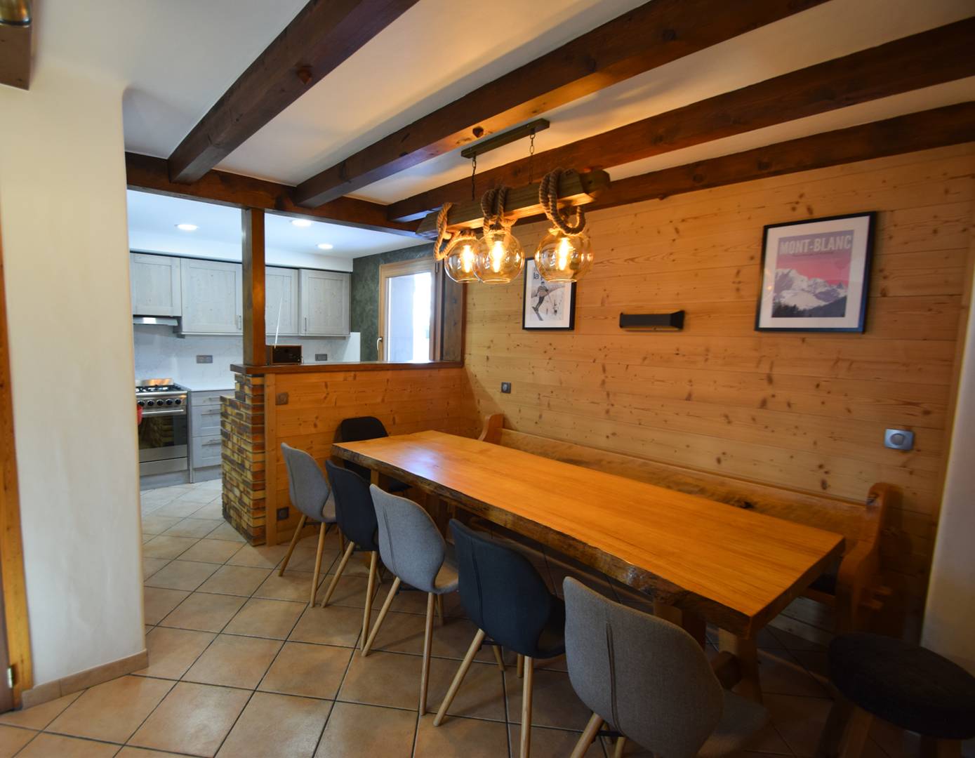 CHALET MITOYEN 10/12 pers - 100m des pistes SAUNA- WIFI - PLAGNE 1800 - ref CTBEC - 3
