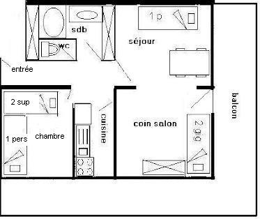 2 Room Apt 6 people - LA MEIJE - Plagne Centre - ref 022ME - 12