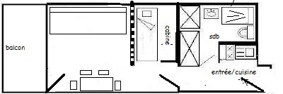 Studio 3/4 pers - LE FRANCE - PLAGNE CENTRE - ref 747FR - 9