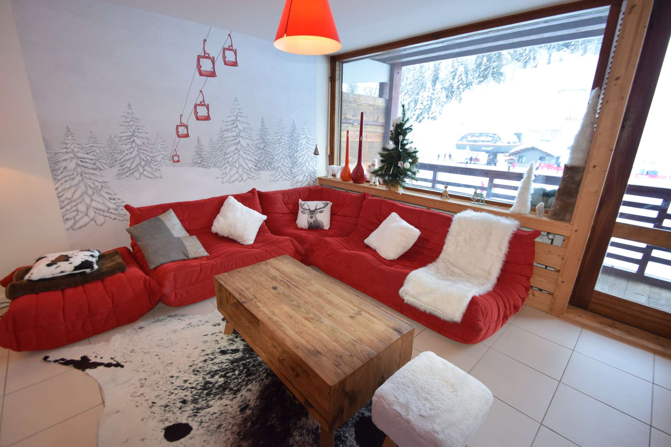3 pièces 4/5 couchages, Plagne Centre , WIFI, Très bon confort -avec 1 parking souterrain - ref 123ND - 3