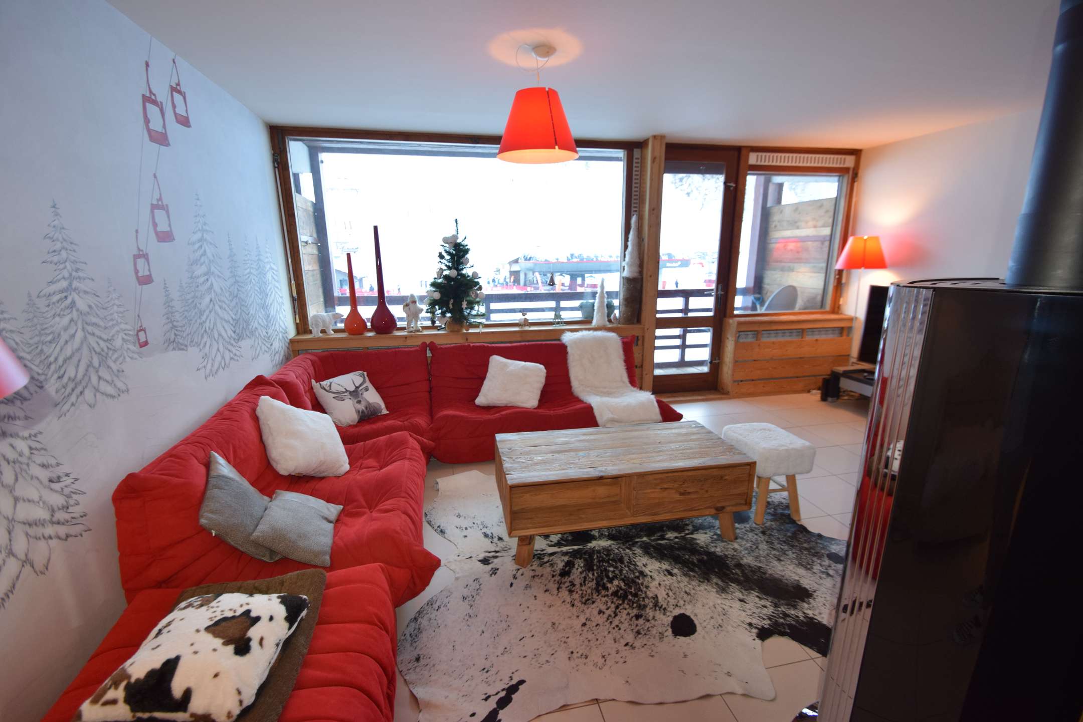 3 pièces 4/5 couchages, Plagne Centre , WIFI, Très bon confort -avec 1 parking souterrain - ref 123ND - 15