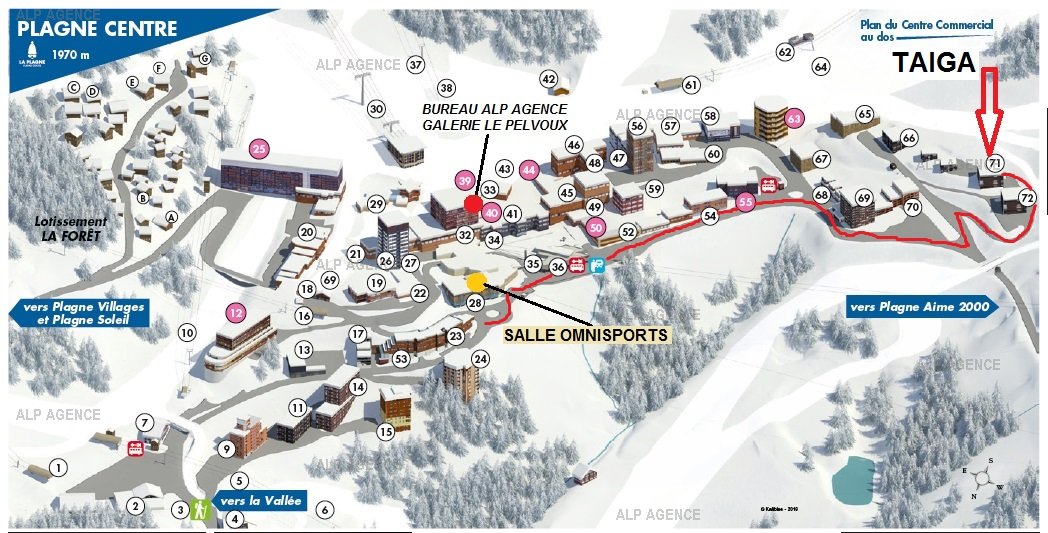 Studio 3/4 pers. - LA TAIGA - 037TA - PLAGNE CENTRE - ref 037TA - 9