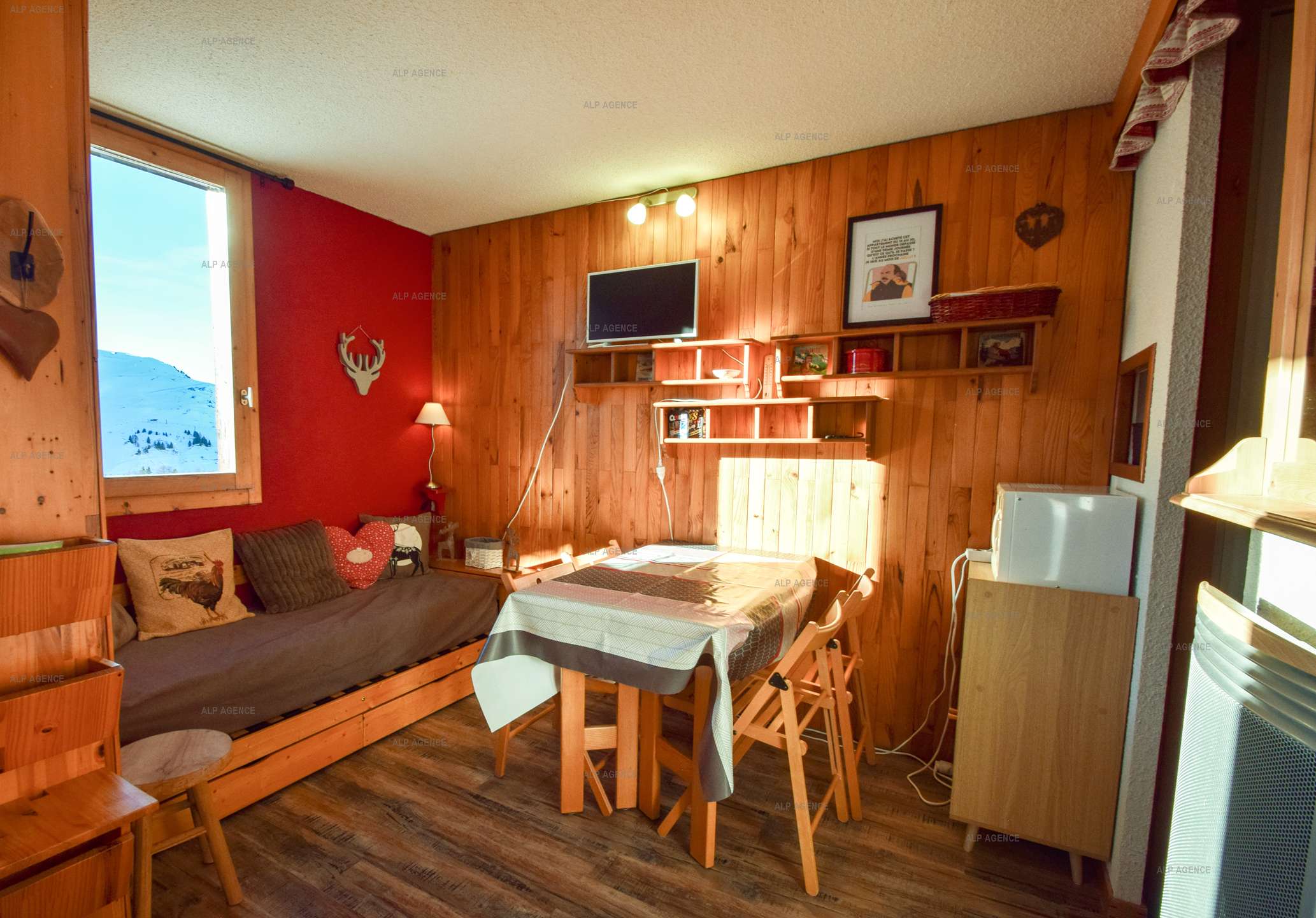 Studio 3/4 pers -LES GENTIANES - PLAGNE VILLAGES - ref E43GE - 2