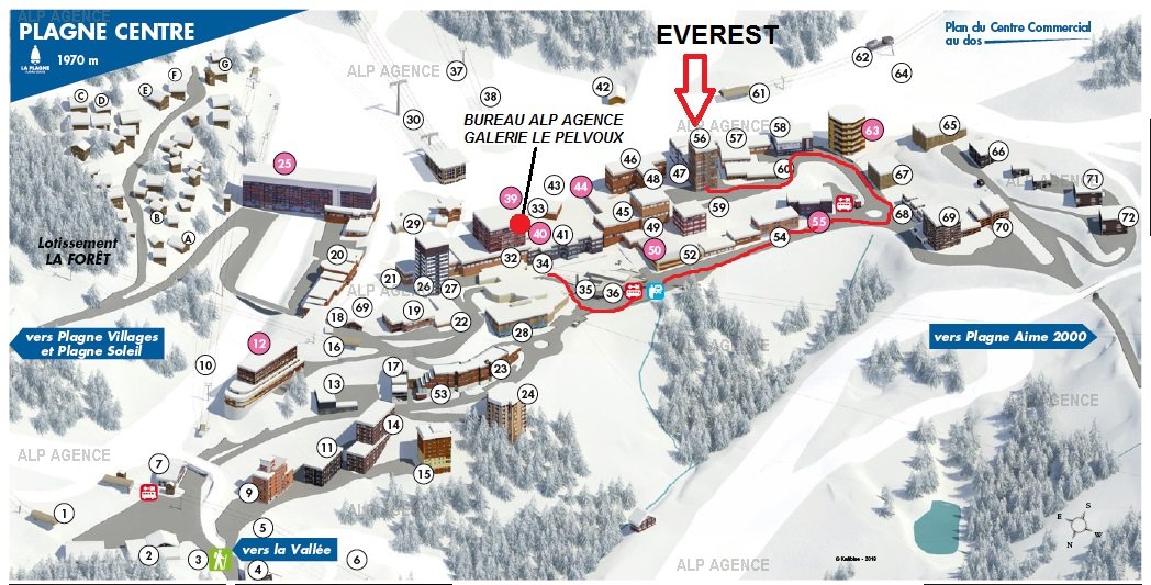 2 Pièces 4 pers - L'EVEREST - LA PLAGNE CENTRE - ref 101EV - 11