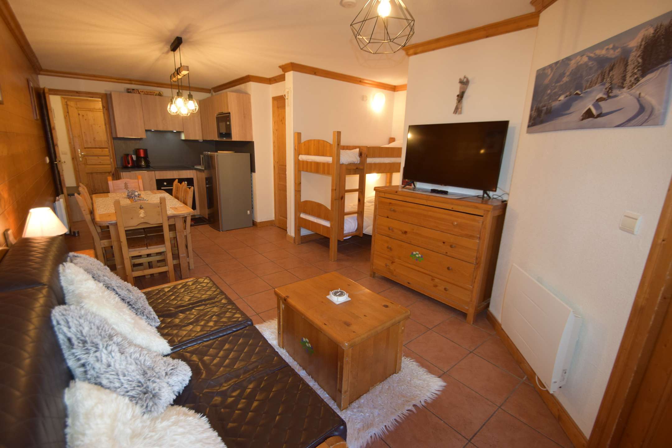 3 Pièces 6 pers - LES LODGES DES ALPAGES - PLAGNE SOLEIL - ref 413LDGA - 2