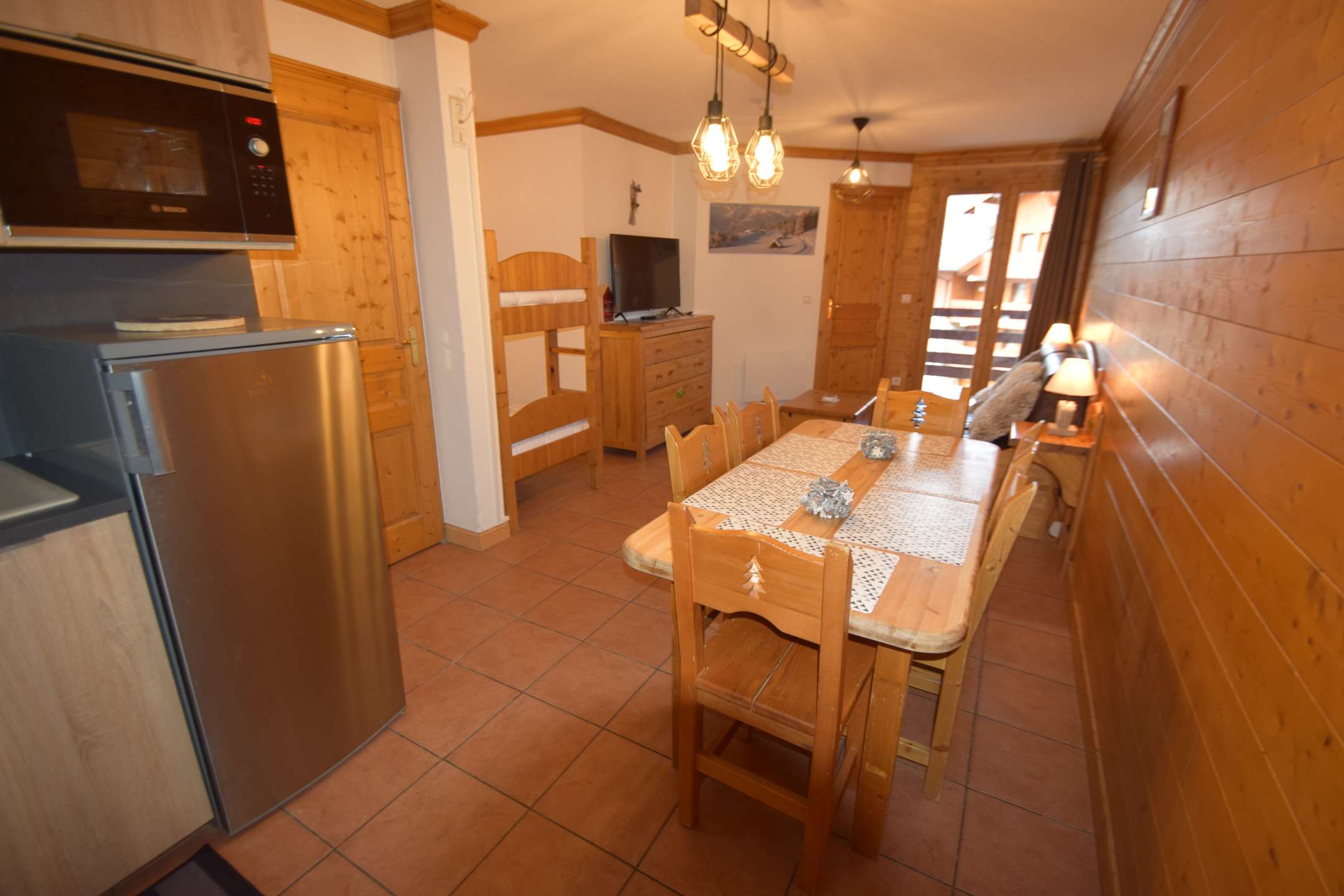 3 Pièces 6 pers - LES LODGES DES ALPAGES - PLAGNE SOLEIL - ref 413LDGA - 3