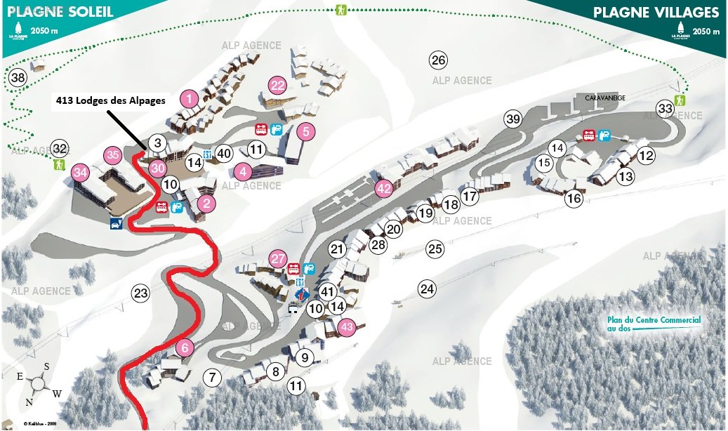 3 Room 6 people - LES LODGES DES ALPAGES - 413LDGA - PLAGNE SOLEIL - ref 413LDGA - 15