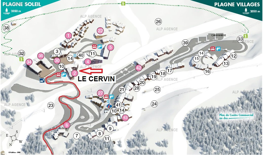 2 room Apt 4/5 people- WIFI- LE CERVIN - 615CE - Plagne Soleil - ref 615CE - 13