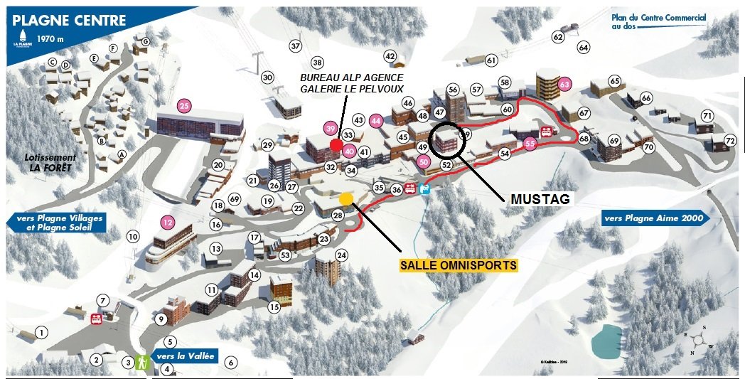 2 Pièces 5 pers. - LE MUSTAG - 006MU - PLAGNE CENTRE - ref 006MU - 10